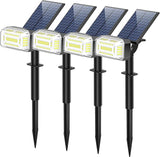 Solar Spot Lights Outdoor, 102 LED Solar Garden Yard Spotlight Waterproof Landscape Flood Powered Lights with | Lumora