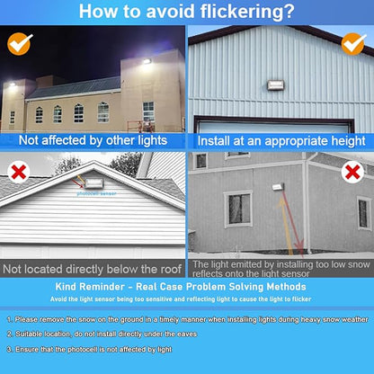 ledmo 150W Wall Pack Lights Outdoor LED Security Light with Photocell 5000K 4 Pack Dusk to Dawn IP65 Commercial Exterior Lighting Fixture 21000lm 100-277V Equivalent,Wall Mount for Backyard,Parking