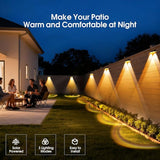 Solar Fence Lights Outdoor, 3 Modes 3000K/4000K/6000K Fence Lights Solar Powered for Outside, IP65 Waterproof, 60 | Lumora