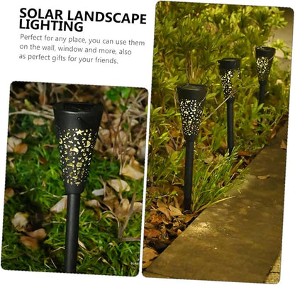 GLEAVI Solar Pathway Lights Outdoor Waterproof Solar Yard Lights Lawn Garden for Patio and Home Decor