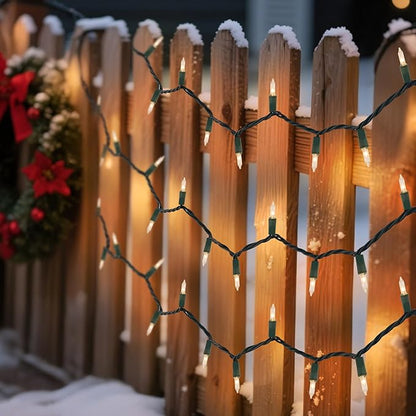 Clear Christmas String Lights, 100 Count, Incandescent Mini Christmas Lights, Connectable Xmas Tree Light for Indoor Outdoor Garland Birthday Holiday Wedding Festival Party