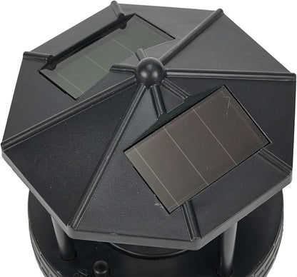 Solar Garden Powered Lighthouse,360 Degree Rotating Lamp, IP65 Solar Lights, Landscape Path Lights for Garden & Outdoor Decor(Black)
