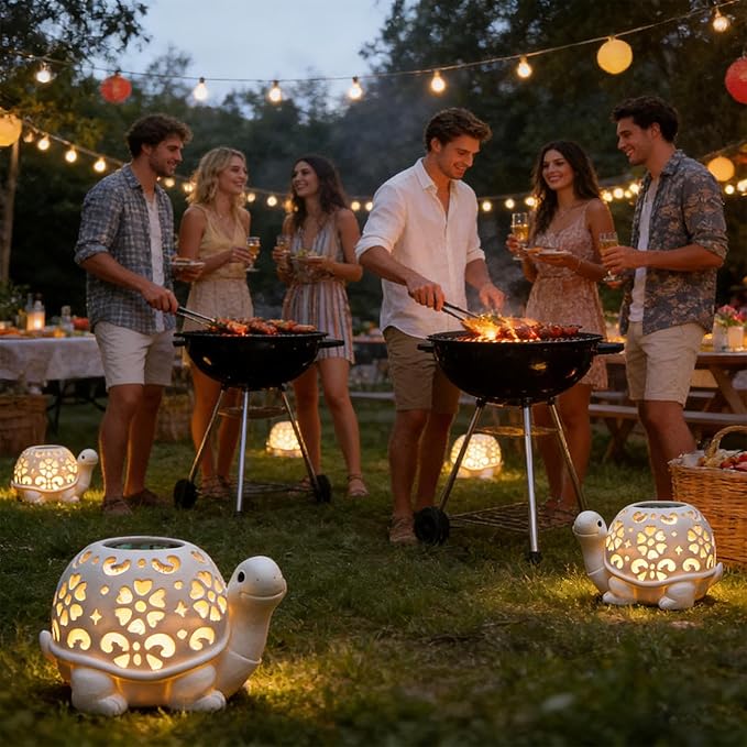 Solar Pathway Lights | Weatherproof LED Decorative, Funny Outdoor Lanterns | Ambient Yard Patio Porch Walkway | Garden Balcony Landscape Lighting | Home Decor Women Gift Use