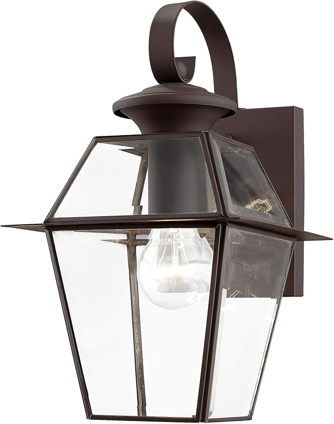 Livex Lighting 2181-07 Westover 1-Light Outdoor Wall Lantern, Bronze | Lumora