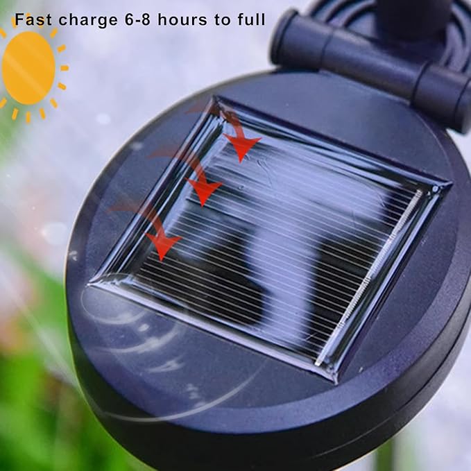 Solar Wisteria Flower Light,Artificial Flower Light Outdoor Decorative Solar Lamp with Light Sensor Auto ON/Off Waterproof LED Stake Lamp for Gardens, Backyards, and Pathways (Yellow)