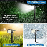 Solar Spot Lights Outdoor Waterproof IP65, 6 Pack Landscape Spotlights with 46 LEDs, 3 Modes Auto On/Off Solar | Lumora