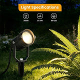 6W Landscape Lighting Kit, Low Voltage Landscape Lights with Transformer 100FT UL-Listed Wire & Connectors, 3000K | Lumora
