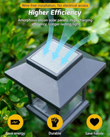 16-Pack Solar Lights Outdoor (Extra-Bright & Smart Auto On/Off), Solar Powered Garden Lights, Waterproof Solar | Lumora