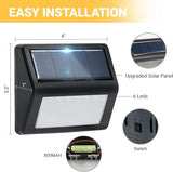 Bright Solar Fence Lights, 6 Pack Outdoor Step Lights, IP65 Waterproof, 3000K Warm-White, Dusk to Dawn Outdoor | Lumora