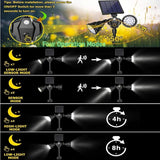 Solar Spot Lights Outdoor Waterproof, Double Head Adjustable Bright LED Solar Motion Sensor Lights for Outside | Lumora