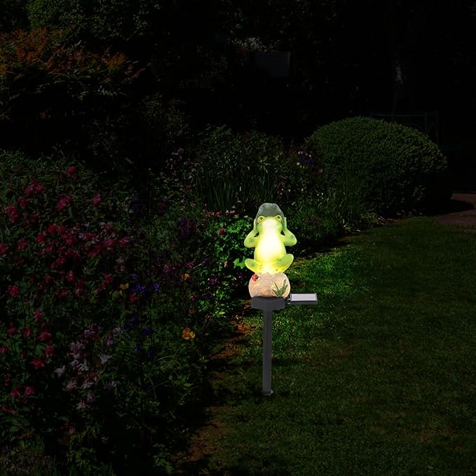 Zerodeko Solar Animal Stake Light Outdoor Solar Garden Lamp Waterproof Landscape Lighting for Patio Lawn Pathway Decorative Yard Lighting