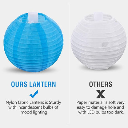 Lantern String Lights 9.83FT 3Inch UL Listed Lantern Lights for Bedroom, Colorful Mini Lanterns Outdoor Hanging for Patio,Home/Garden Decor