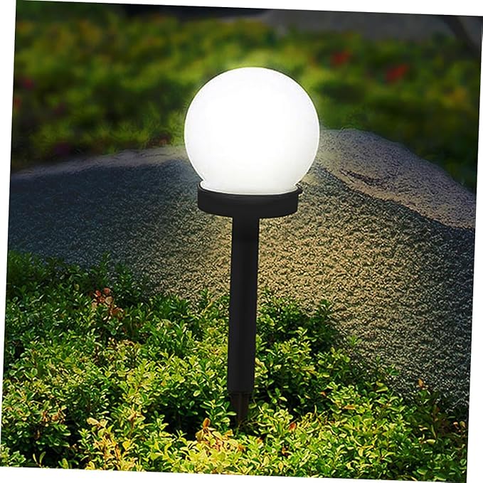 2pcs Solar Lawn Light Ground Plug Path Light Waterproof Outdoor Landscape Lighting Warm White for Garden Yard Patio
