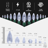 70 Counts Cool White LED Christmas Lights Outdoor– 35.5ft White Christmas Lights Outdoor Commercial Grade | Lumora