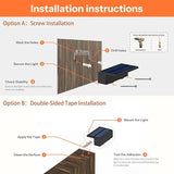 8-Pack Multi-Color Solar Spotlights for Fence & Wall - 30 Lumen High Brightness, 5 Modes (RGB - Outdoor Path Light | Lumora