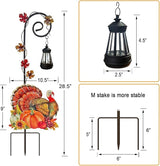 Thanksgiving Turkey Decorations Outdoor,Solar Turkey Garden Stakes,Autumn Fall Decor Yard Stake for Outdoor Garden | Lumora
