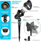 Landscape Lights Outdoor 12v: 10W MR16 Low Voltage LED Landscape Lights 12-24V 3000K Warm White - Front Door | Lumora