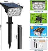 T-SUNUS Christmas Solar Spotlights White 6000K IP65 Waterproof 2-in-1 Outdoor Landscape Spot Lights Garden Light | Lumora