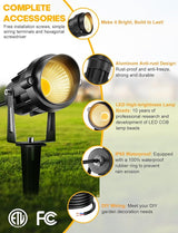 12W Low Voltage LED Landscape Lights - 12V Super Warm White Spotlight Landscape Lighting, IP65 Waterproof Christmas | Lumora