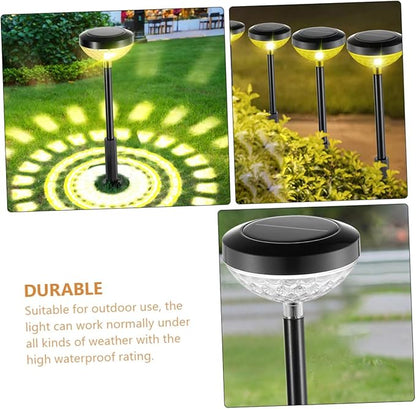 Toyvian Solar Pathway Lights LED Solar Powered Landscape Lamp Decorative Stake Light for Garden Patio Easy Installation Material Solar Energy Efficient