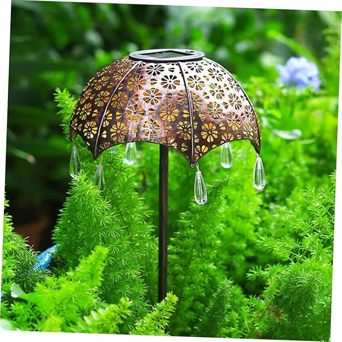 Led Solar Light Umbrella Design Garden Landscape Lamp Solar Pathway Light Rainproof Outdoor