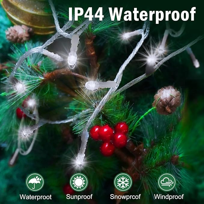 SAUIRS 600FT 1500 LED Christmas Lights Outdoor String Lights with 8 Modes Timer Waterproof Fairy Light Plug in for | Lumora