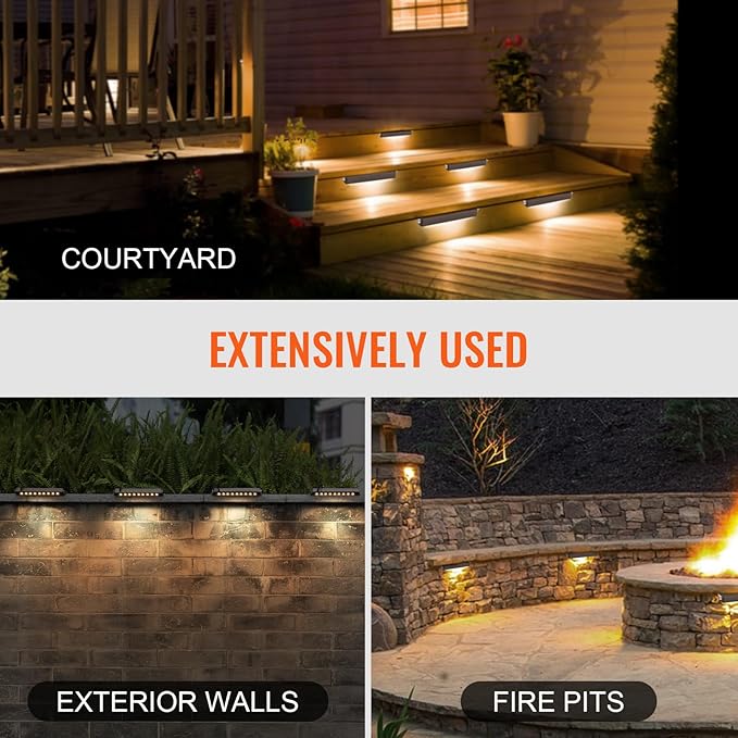 VEVOR LED Hardscape Lighting, 6.8 Inch Retaining Wall Lights, 3W 12V-24V AC/DC Low Voltage Paver Light, IP68 | Lumora