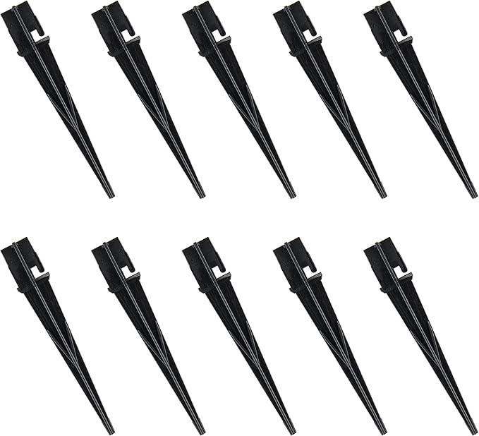 Replacement Stakes for Christmas Candy Cane Lights Outdoor 10PCS - Size 0.72 * 5 Inches, Plastic Candy Cane Pathway Markers Lights Spike, Used to Maintain Candy Cane Pathway Lights