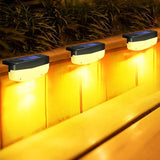 LED Solar Step Lights, 8 Pack Solar Deck Lights Outdoor IP65 Waterproof Pool Side Lighting Decor for Stairs Fence | Lumora