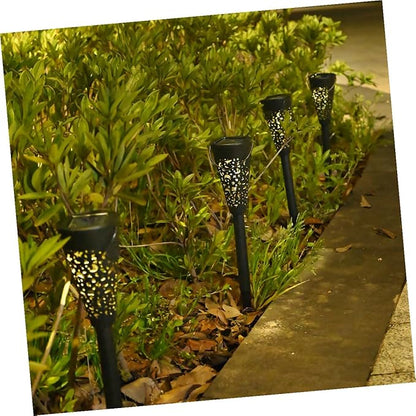 Cabilock Waterproof Solar Yard Lights Outdoor Garden Path Light Warm White Solar Scenery Lighting for Patio Lawn Decorative Ambient Illumination