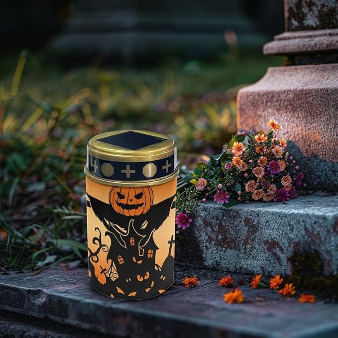 Funny Pumpkin Solar Lights Outdoor Waterproof, Landscape Lighting Outdoor Solar Lights for Outside Solar Garden | Lumora