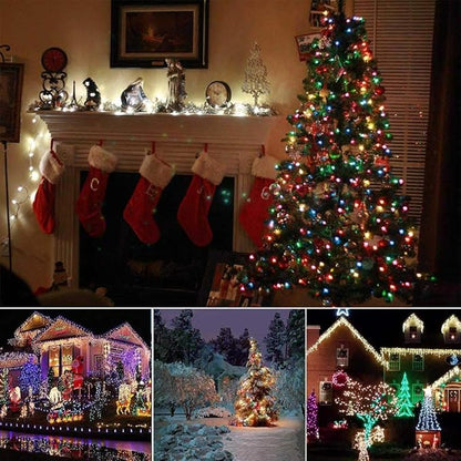 MAYSAK Solar String Lights Outdoor Waterproof 100LED 39.4ft Christmas Fairy Lights with 8 Modes Decoration Starry Light for Patio, Lawn, Landscape, Garden, Home, Wedding, Party, Xmas Tree