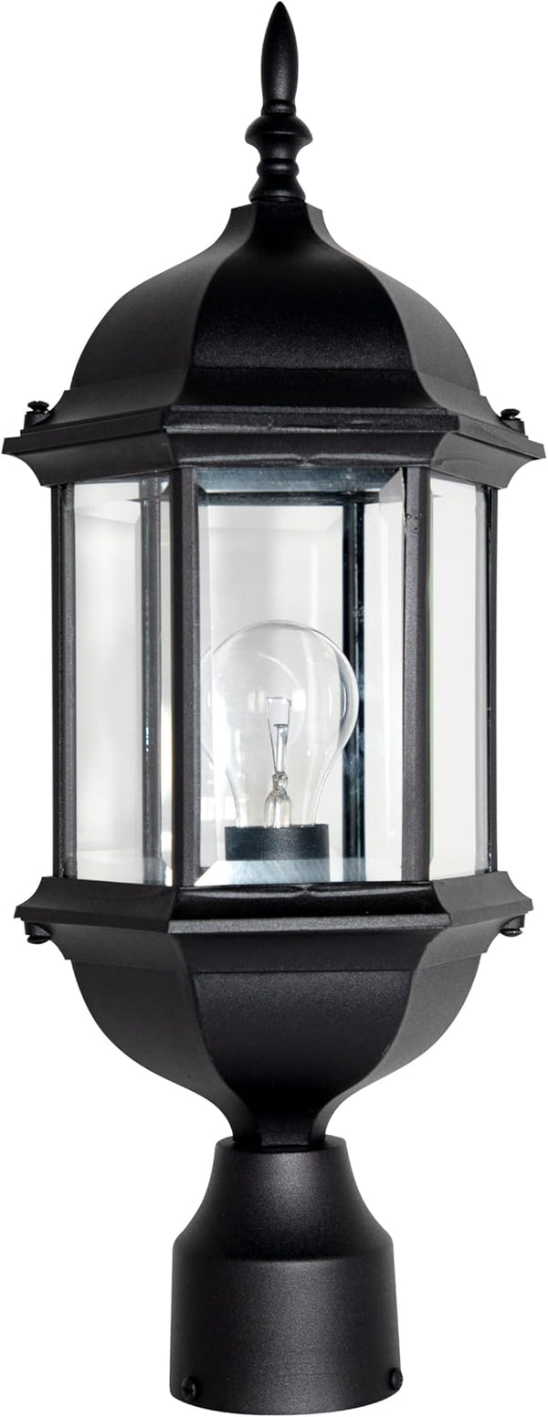 DESIGNERS FOUNTAIN 2976-BK Devonshire Outdoor Post Lanterns, 20 inch, Black | Lumora