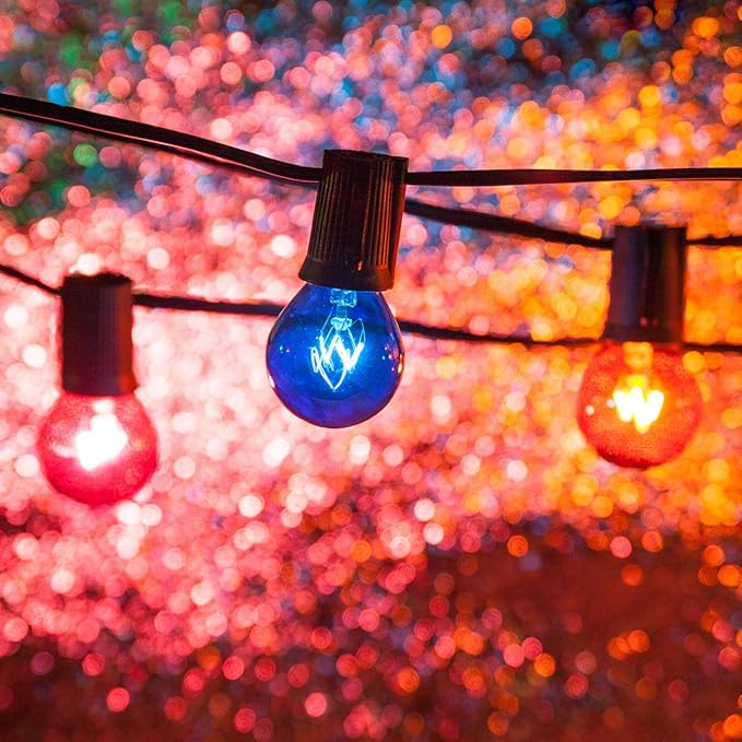 Wintergreen Lighting C7/E12 Light Stringer, E12 Sockets, 12” Socket Spacing, Outdoor String Light Patio Christmas | Lumora