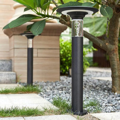 Solar LED Pathway Light Auto On/Off Landscape Lighting Die-cast Aluminum Rustproof Garden Path Light Outdoor IP65 Waterproof Solar Bollard Lights for Yard Doorway Patio Balcony