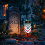 American Flag Print Solar Light Outdoor for Patriotic Waterproof Landscape Path Lights Decorative 4th of July Solar | Lumora