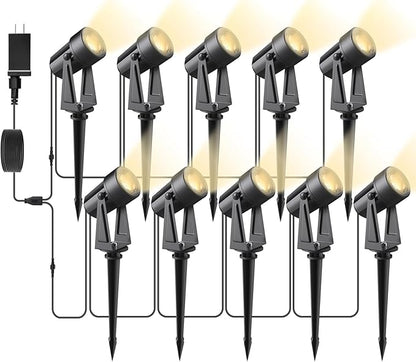 Svater Outdoor String Lights 200 FT with Landscape Lighting Low Voltage 10 Pack for Patio Backyard