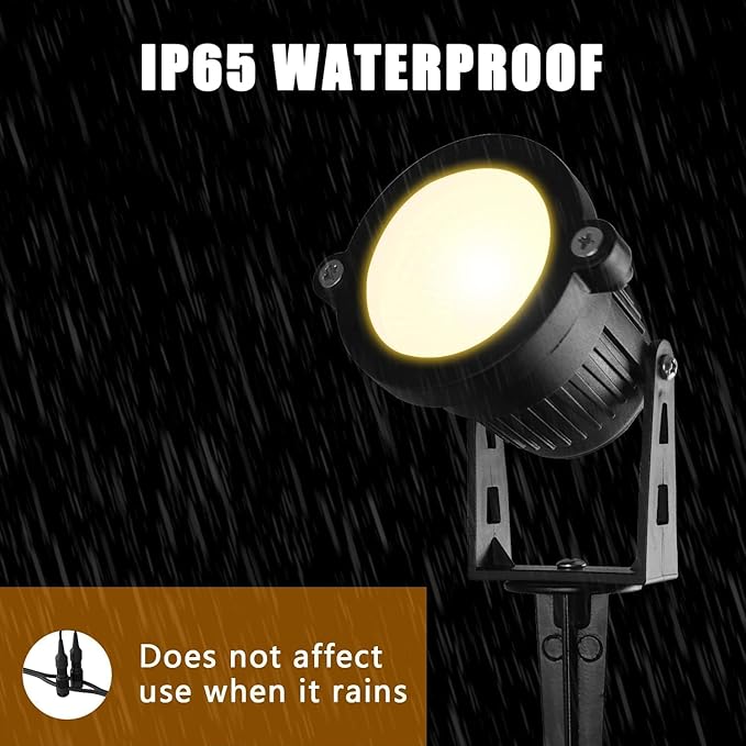 Low Voltage Landscape Lights 10W 12V Landscape Lighting with Connectors Warm White Waterproof Outdoor Spotlights | Lumora