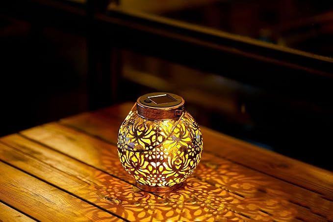 Ulalaza Garden Solar Lights Multi-Color Changing LED Flower Stake Light Decorative Landscape Lawn Yard Outdoor Lights About Length 120 * 120 * 425mm/5 * 5 * 17inch
