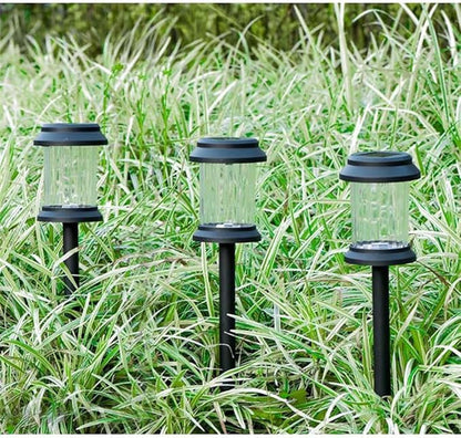 4 Pack Solar Pathway Lights Outdoor Pathway LED Solar Light IP65 Waterproof Landscape Lighting for Patio Driveway Decor (Cold White)