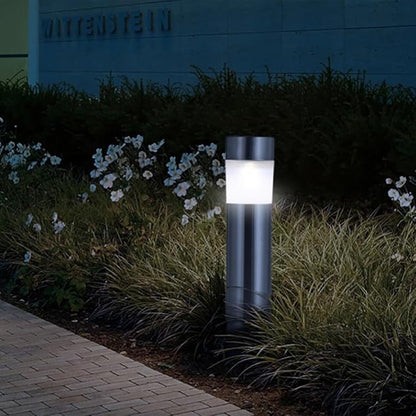 Solar Lawn Lights Stainless Steel Path Lights Outdoor Solar Garden Landscape Lamps for Yard Lighting