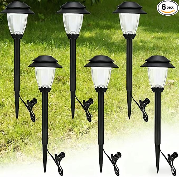 HECARIM 6 Pack Low Voltage Pathway Lights - Waterproof Outdoor Landscape Lighting, Super Bright LED Garden Lights | Lumora