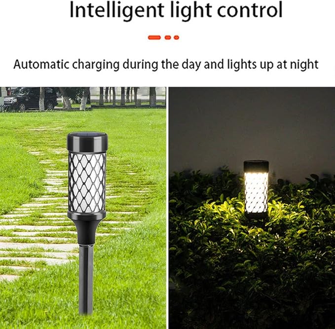 Solar Lights Outdoor Solar Pathway Lights Outdoor Waterproof 10 LED Landscape Lights Solar Powered Outdoor Lights Solar Garden Lights for Pathway Walkway Yard