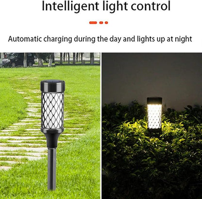 Solar Lights Outdoor Solar Pathway Lights Outdoor Waterproof 10 LED Landscape Lights Solar Powered Outdoor Lights Solar Garden Lights for Pathway Walkway Yard