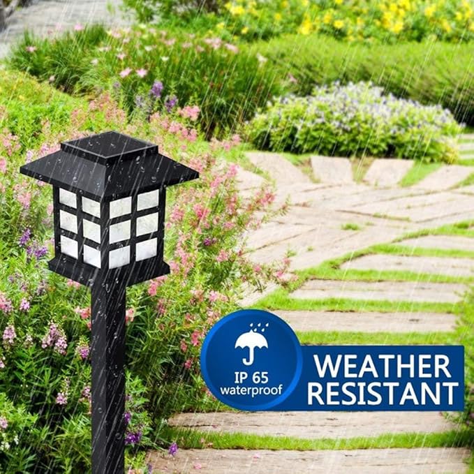 8 Pack Solar Pathway Lights Outdoor, Waterproof Outdoor LED Solar Powered Garden Lights for Lawn, Patio, Yard | Lumora