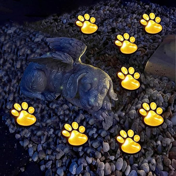 Solar Lights Outdoor Bear Claw Shape Waterproof, 4 Pack Solar Ground Lights, Solar Garden Lights Plug Lights | Lumora