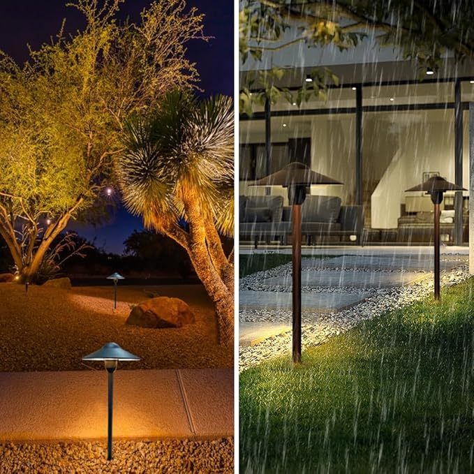 Low Voltage Pathway Lights,Cast Aluminum Landscape Lighting Path Light Garden Driveway Walkway Lighting 12-24V | Lumora