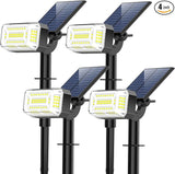 Solar Spot Lights Outdoor, 102 LED Solar Garden Yard Spotlight Waterproof Landscape Flood Powered Lights with | Lumora