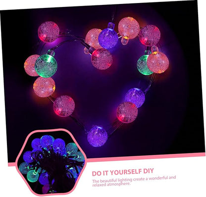 DOITOOL 1set Led Solar String Light Outdoor Decor Lights for Garden Patio Fence and Balcony Solar Panels