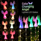 Qualife Solar Angel Lights Outdoor, Garden Gifts for Housewarming Mom Women,Solar Powered Decorative Lights for | Lumora